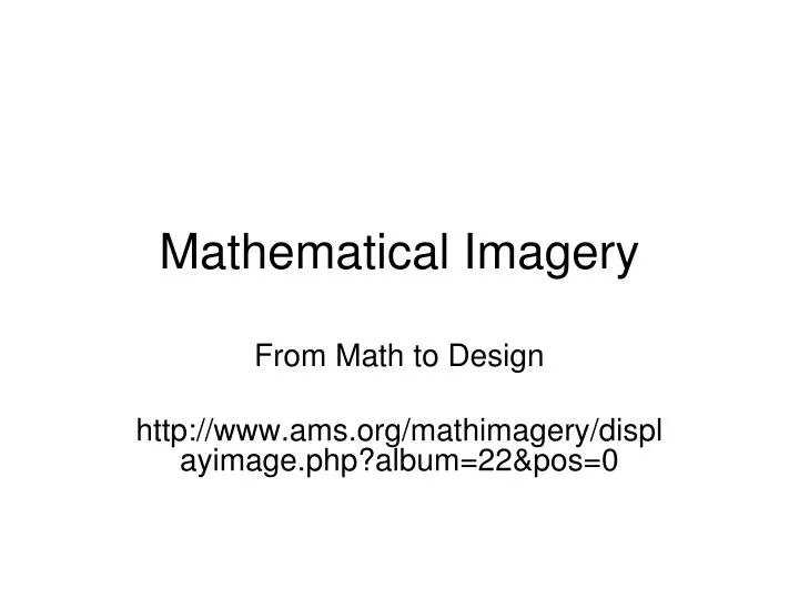 mathematical imagery