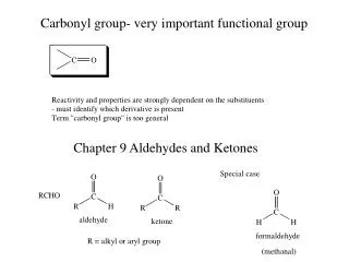 Carbonyl group- very important functional group