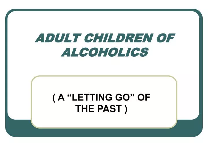 adult children of alcoholics