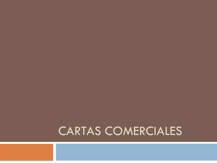 cartas comerciales