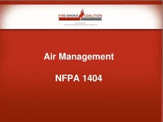 Air Management NFPA 1404