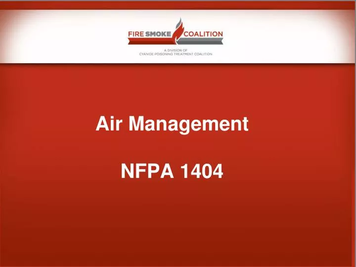 air management nfpa 1404