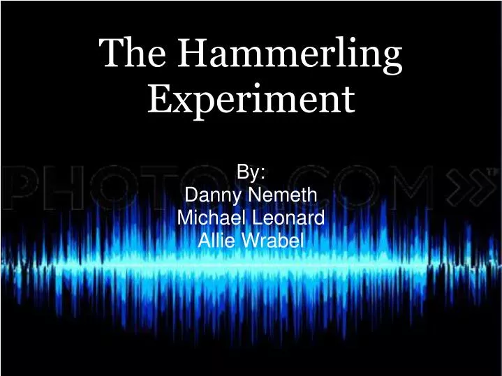 the hammerling experiment