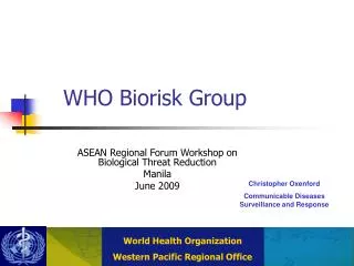 WHO Biorisk Group