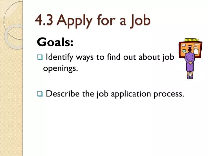4 3 apply for a job