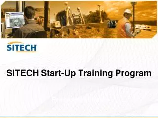 SITECH Start-Up Training Program