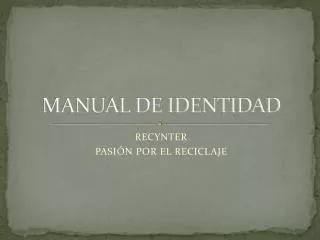 manual de identidad