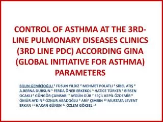 1 Pulmonary Diseases, Istanbul University, Cerrahpasa Faculty of Medicine, Istanbul,