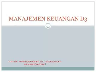 manajemen keuangan d3
