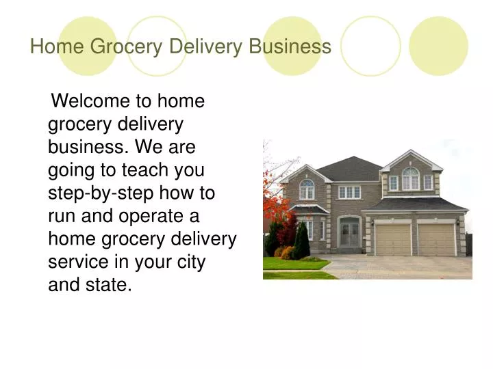home grocery delivery business