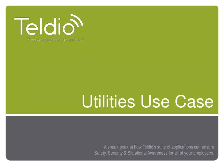 utilities use case