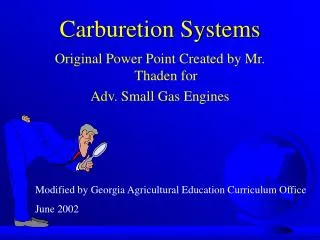 Carburetion Systems
