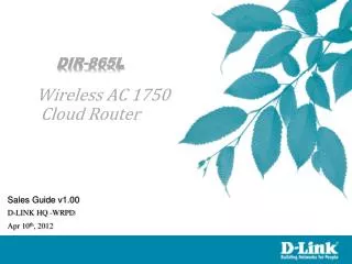 DIR-865L Wireless AC 1750 Cloud Router
