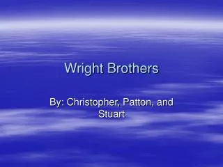 Wright Brothers