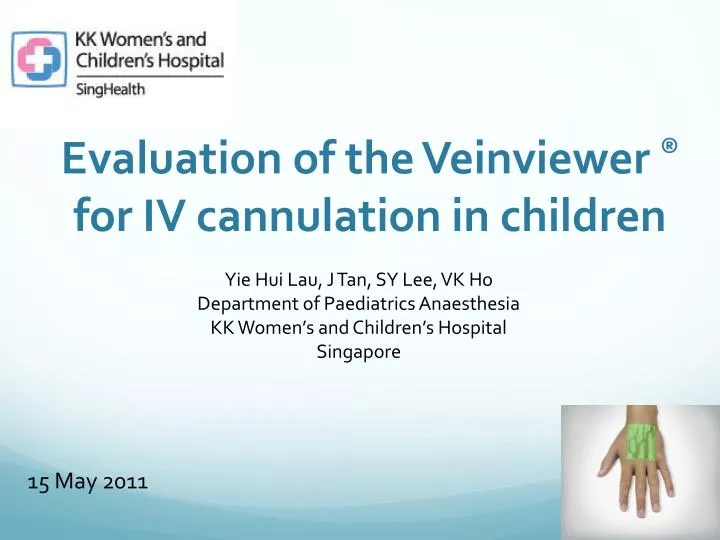 evaluation of the veinviewer for iv cannulation in children