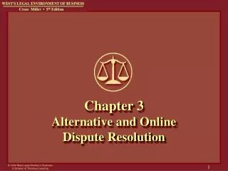 Chapter 3 Alternative and Online Dispute Resolution
