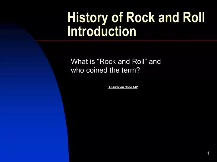 history of rock and roll introduction
