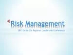 Risk Management - slide 1