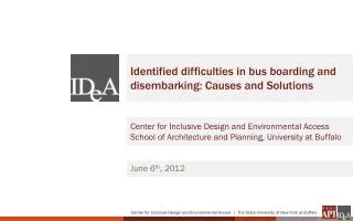 Identified difficulties in bus boarding and disembarking: Causes and Solutions
