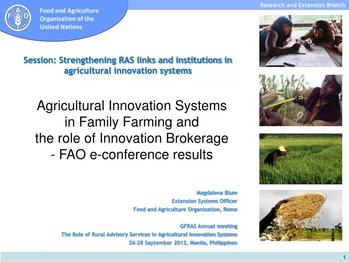 session strengthening ras links and institutions in agricultural innovation systems