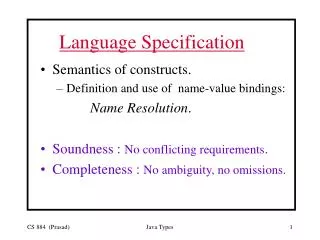 Language Specification