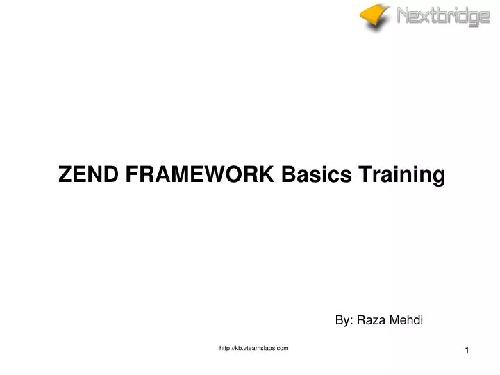zend framework basics training