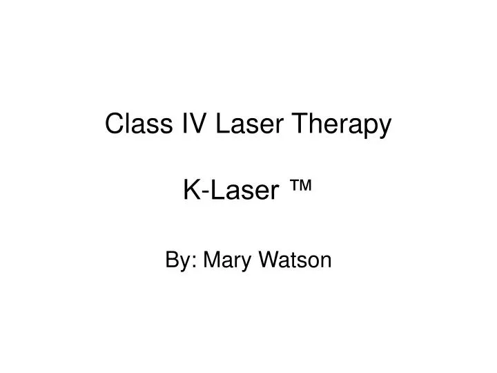 class iv laser therapy k laser