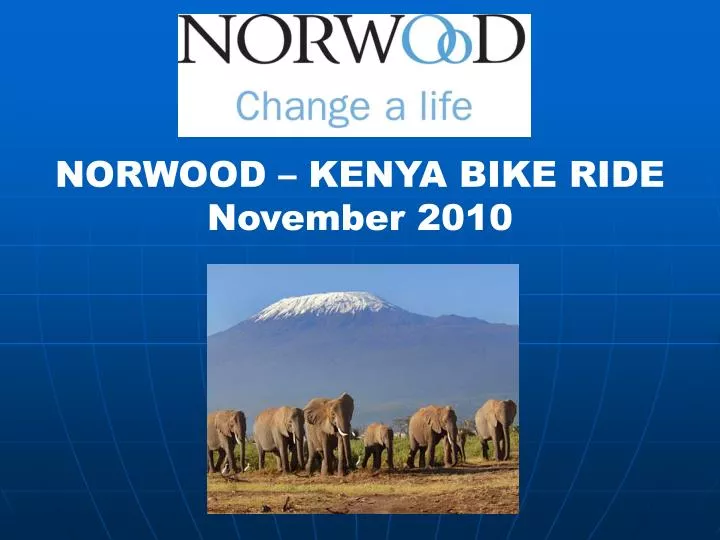 norwood kenya bike ride november 2010