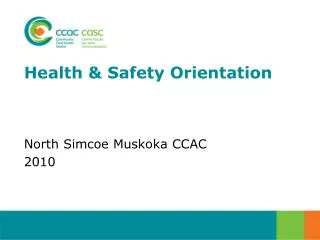 health safety orientation