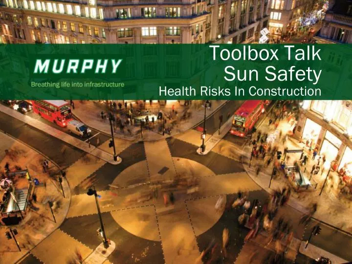 toolbox talk sun safety health risks in construction