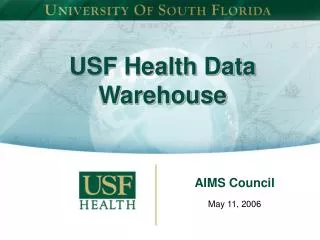USF Health Data Warehouse