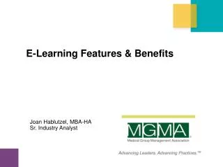 E-Learning Features &amp; Benefits