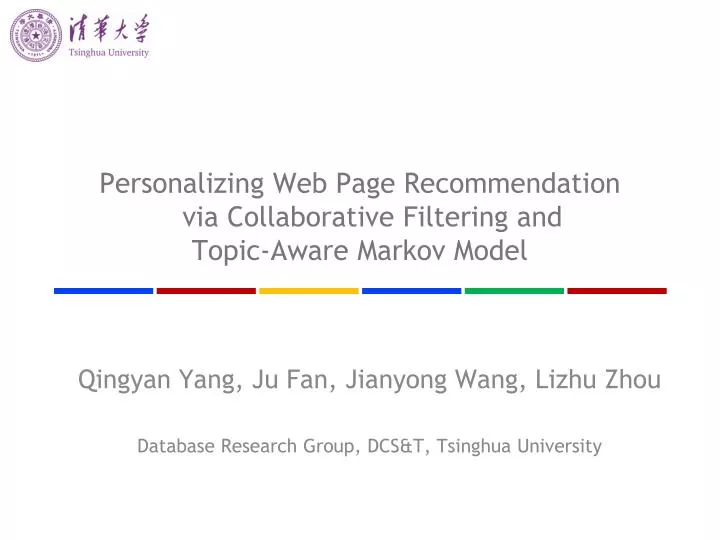 personalizing web page recommendation via collaborative filtering and topic aware markov model