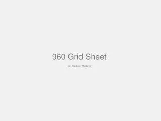 960 Grid Sheet