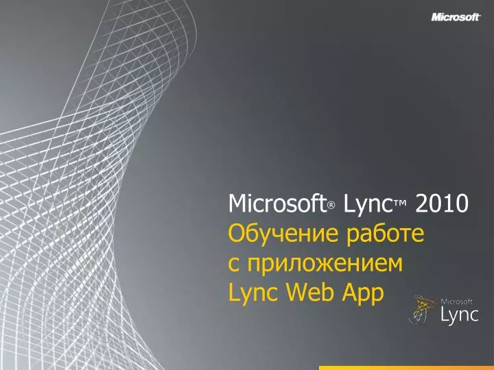 microsoft lync 2010 lync web app