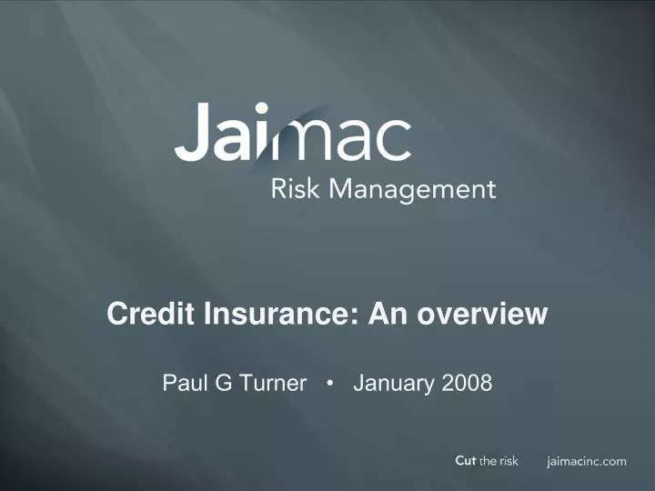 credit insurance an overview