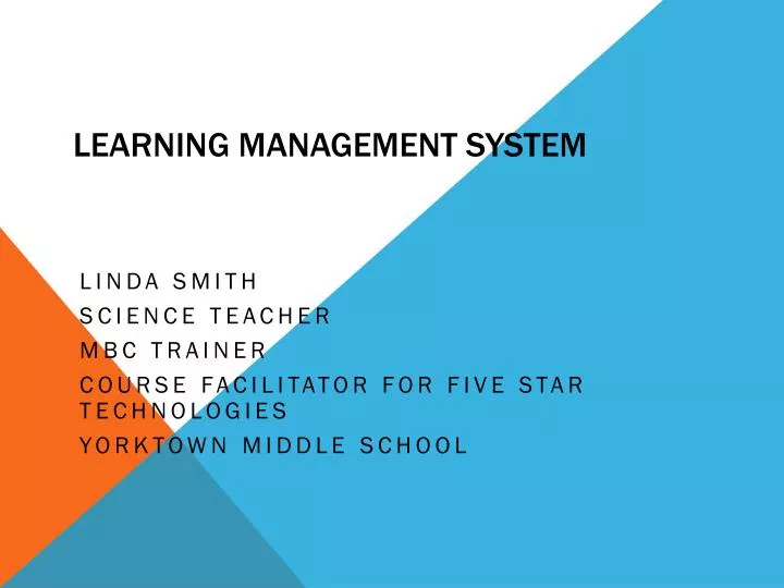 learning management system