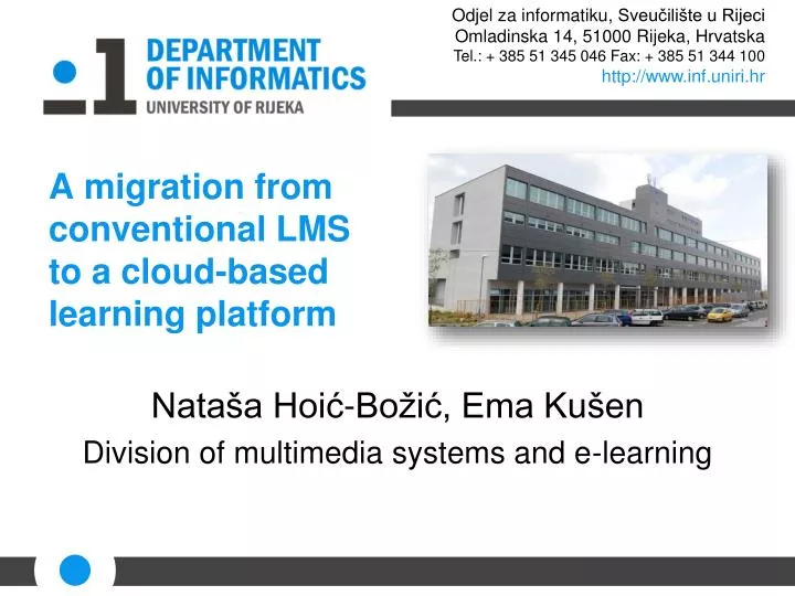 a migration from conventional lms to a cloud based learning platform