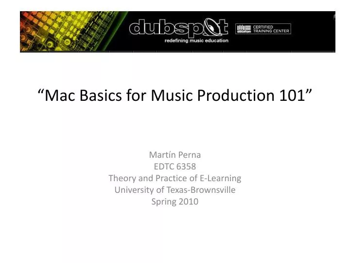 mac basics for music production 101