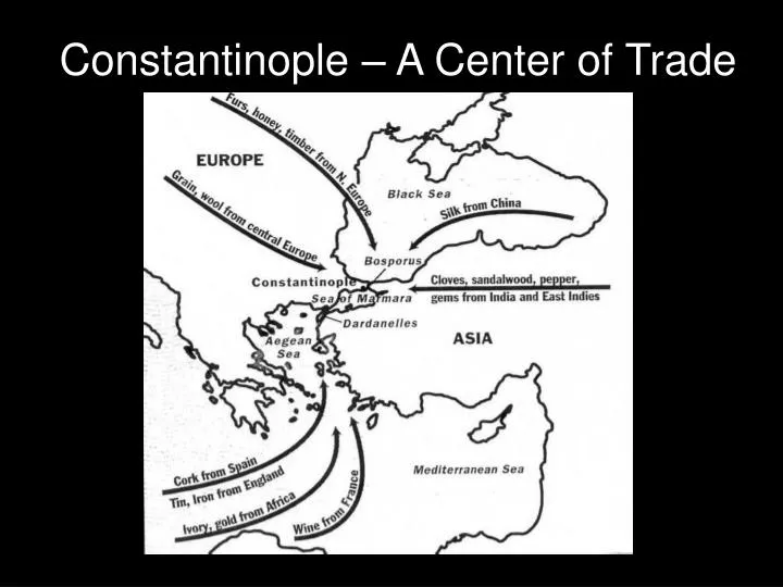 constantinople a center of trade