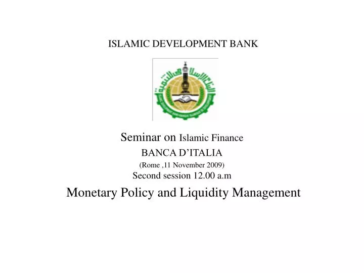 islamic development bank