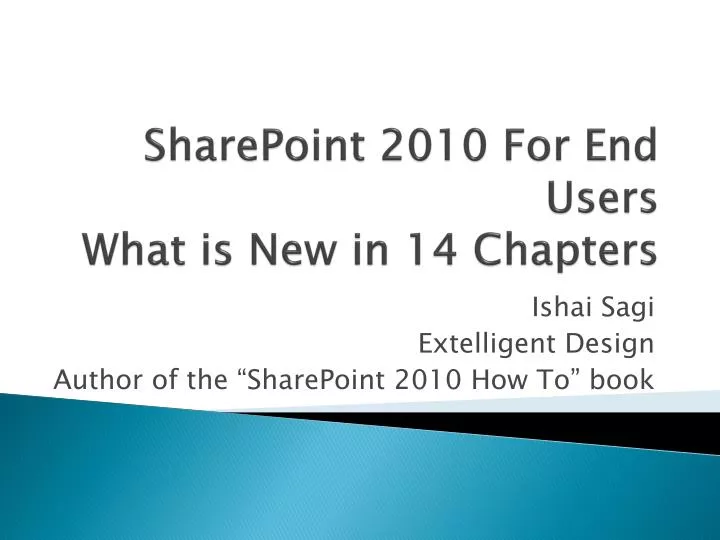 sharepoint 2010 for end users what is new in 14 chapters