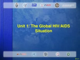 Unit 1: The Global HIV/AIDS Situation