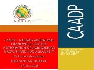CAADP - WHAT IT SET TO ACHIEVE?