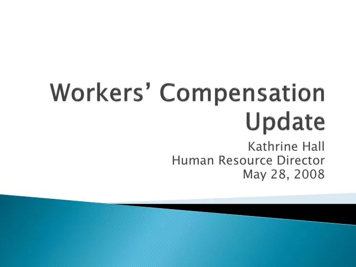 workers compensation update
