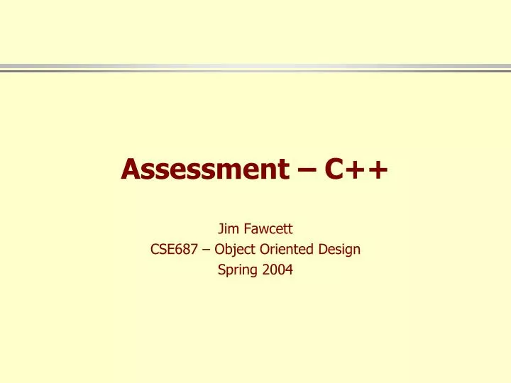 assessment c