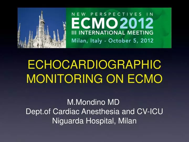 echocardiographic monitoring on ecmo