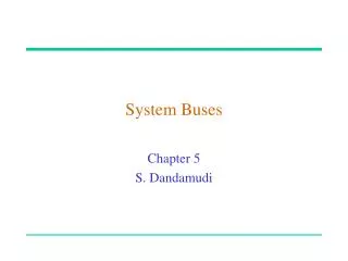 System Buses