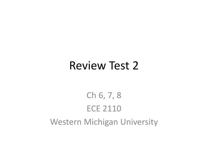 review test 2