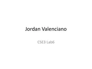 Jordan Valenciano